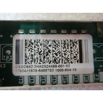 ABB 3HAC024488-001 Panel Board DSQC643 Rev.03 - Used