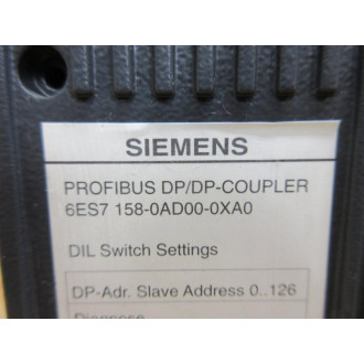 Siemens 6ES7 158-0AD00-0XA0 Profibus DPDP-Coupler 6ES71580AD000XA0 - Used