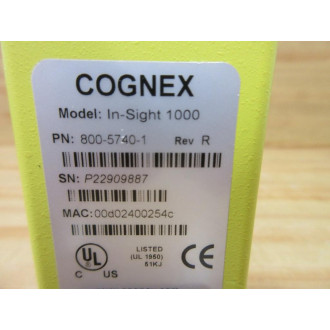 Cognex 800-5740-1 Processor Cam. 80057401 - Used