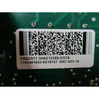 ABB 3HAC13389-2 Contactor Unit DSQC611 Rev. 07A - Used