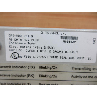 Quickpanel Jr. QPJ-ABD-201-G OIT Board Module - Used