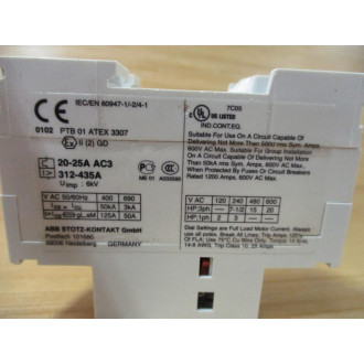 ABB MS325-25 Motor Starter Circuit Breaker 20-25 AMP - New No Box