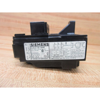 Siemens 3UA43 00-8AM Overload Relay 3AU43008AM Broken Push Button - Used