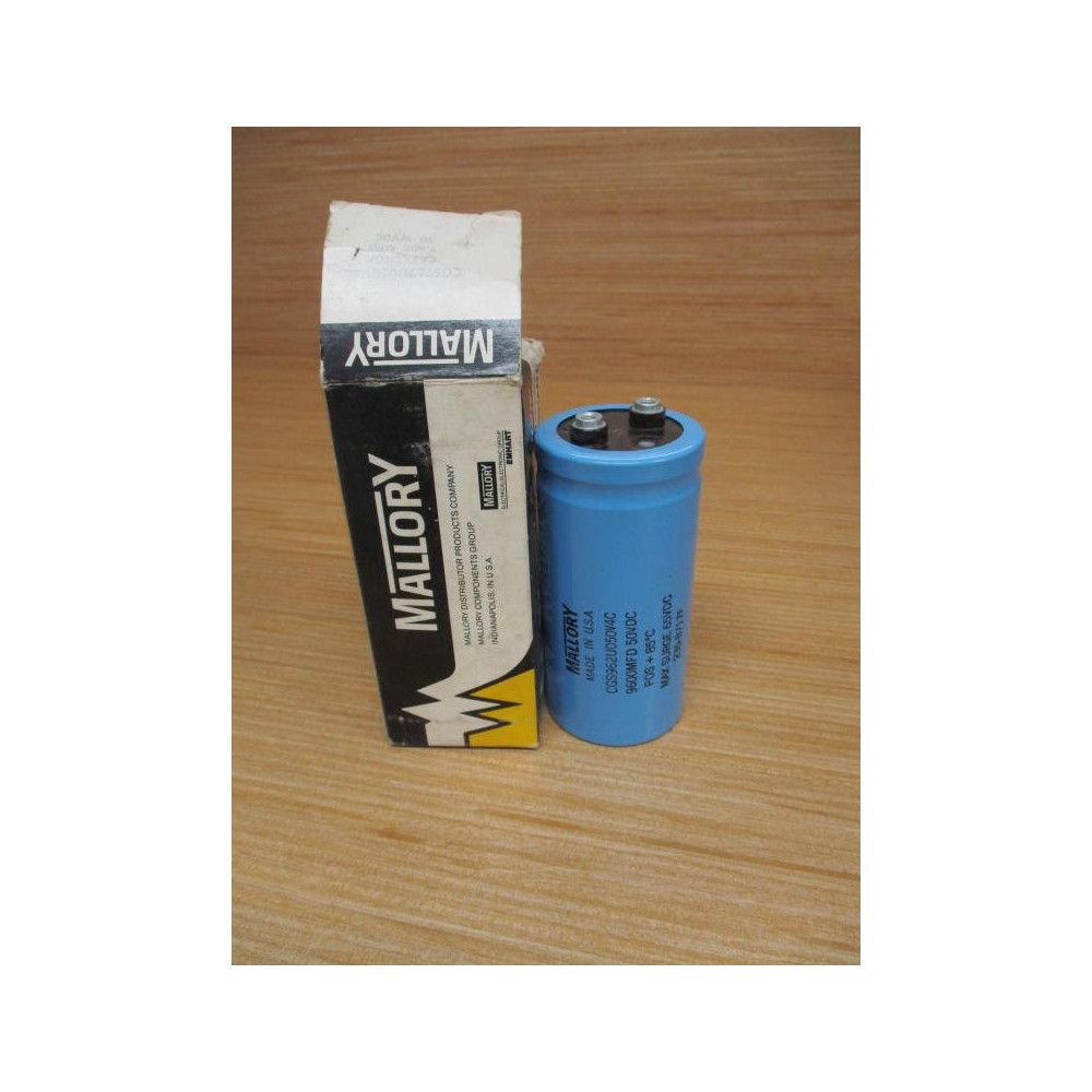 Mallory CGS962U050V4C Capacitor 9600MFD 50VDC