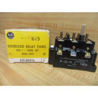 Allen Bradley 815-BOV16 Overload Relay 815B0V16 WO Reset Button