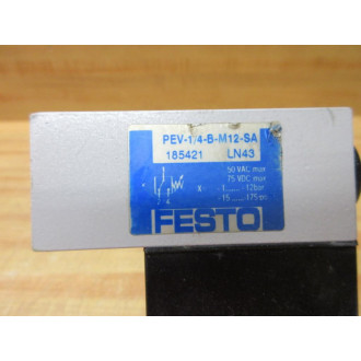 Festo PEV-14-B-M12-SA Pressure Switch 185421 - Used