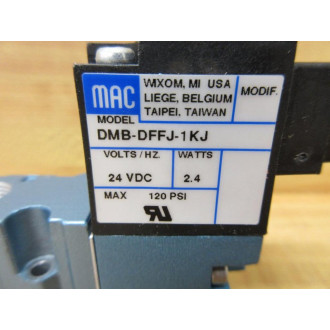 Mac Valves 411A-A0A-DM-DFFJ-1KJ Solenoid Valve 411AA0ADMDFFJ1KJ - New No Box