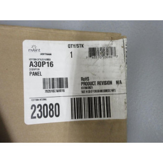nVent Hoffman A30P16 Panel 23080 - New No Box