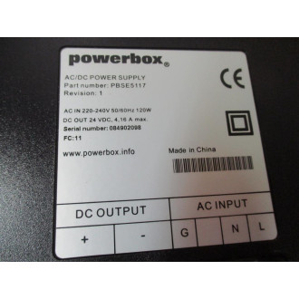 Powerbox PBSE5117 ACDC Power Supply Rev. 1 - Used