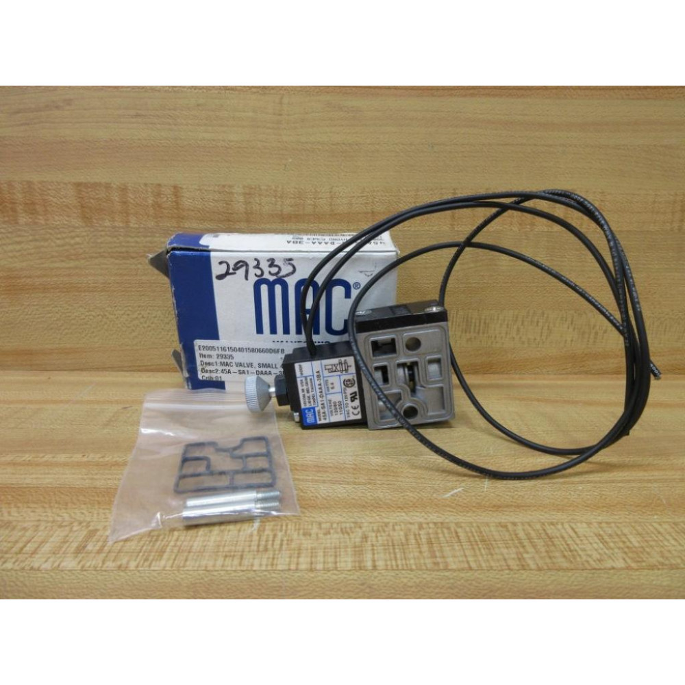 Mac Valves 45A-SA1-DAAA-3BA Solenoid Valve 45ASA1DAAA3BA