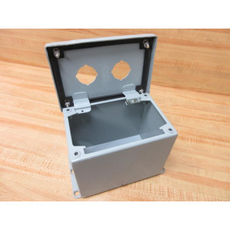 Hoffman E2PBX Pushbutton Enclosure 58130 Drilled Holes May Vary - Used
