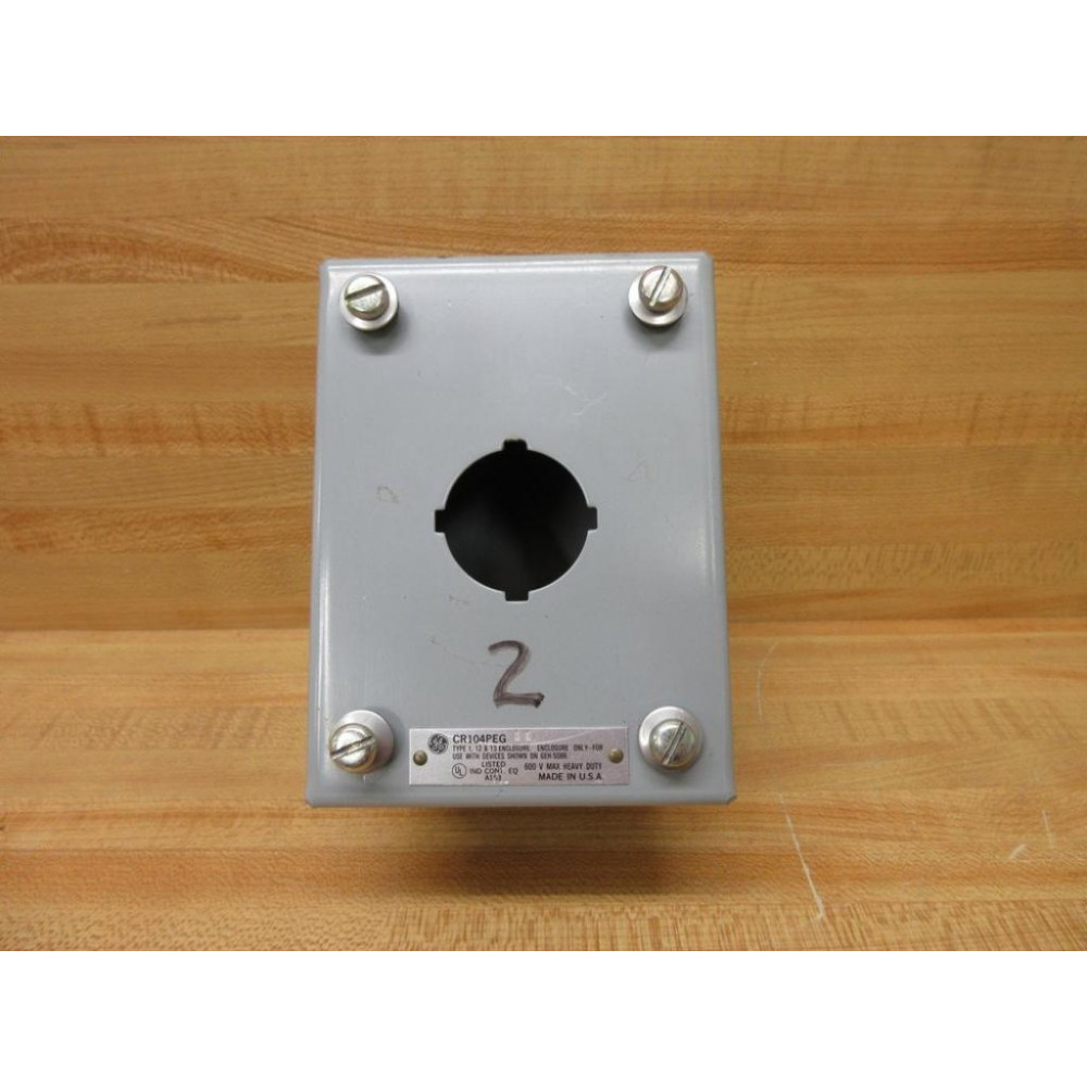 General Electric CR104PEG11 Pushbutton  Enclosure 3" Depth - Used