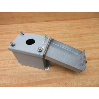 General Electric CR104PEG11 Pushbutton  Enclosure 5" Depth W Hinged Cover - Used