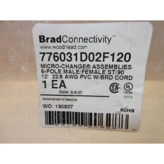 Brad Harrison 776031D02F120 Woodhead Cordset