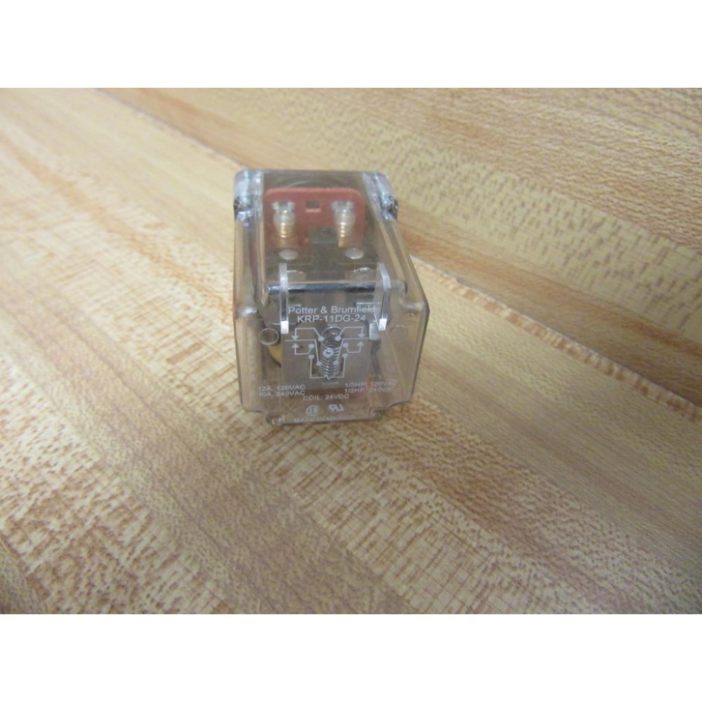 Potter & Brumfield KRP11DG-24V DC Relay KRP11DG-24VDC 13HP 120VAC - New No Box