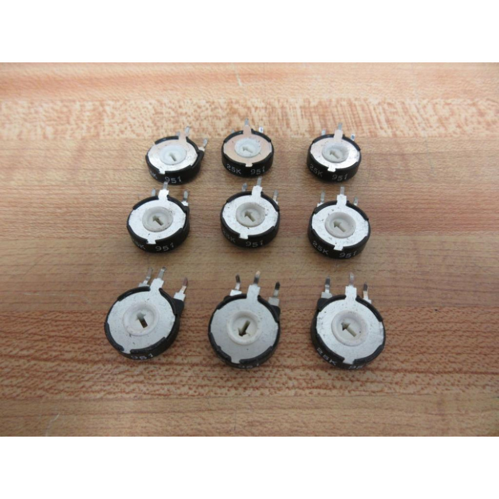 Piher 25K 951 Potentiometer 25K951 (Pack of 9) - New No Box