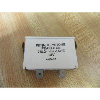 Penn Keystone 7512-GG-14HE Indicator Light 7512GG14HE - New No Box