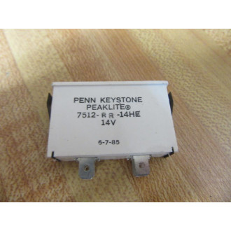 Penn Keystone 7512-RR-14HE Indicator Light 7512RR14HE - New No Box