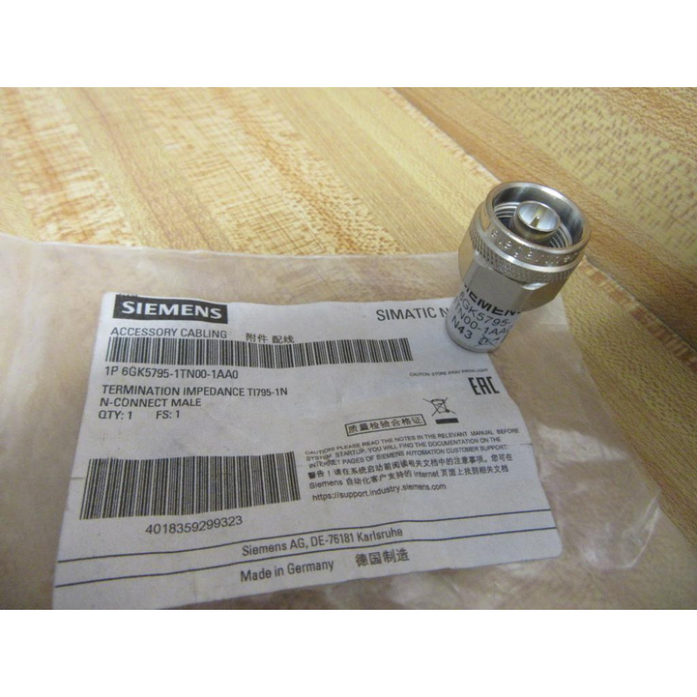 Siemens 6GK5795-1TN00-1AA0 N-Connect Male 6GK57951TN001AA0
