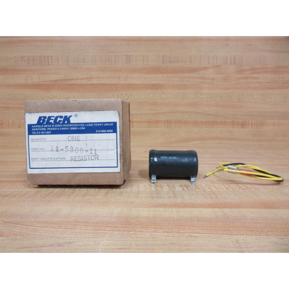 Beck 11-5800-11 Resistor 11580011