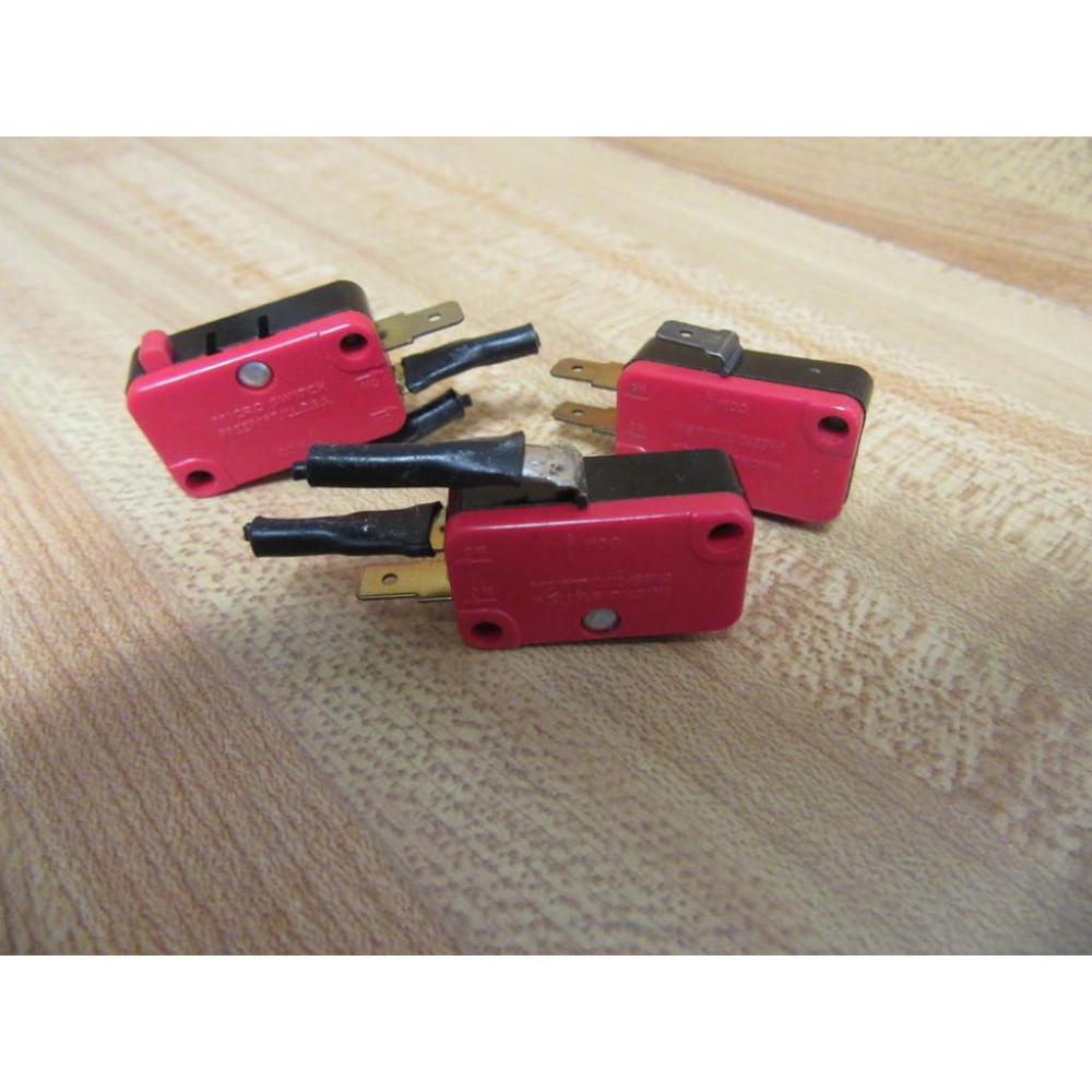 Micro Switch V3-101-D8 Limit Switch V3101D8 2-Used, 1 NNB (Pack of 3) - Used