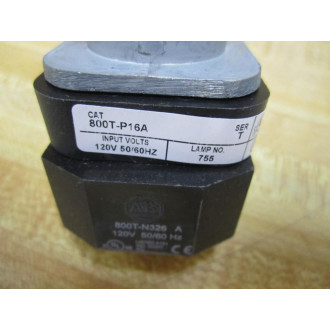 Allen Bradley 800T-P16A Amber Pilot Light 800TP16A Ser T w800T-N326
