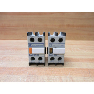 Schneider Telemecanique LA1-DN11 Auxiliary Contact (Pack of 2) - Used