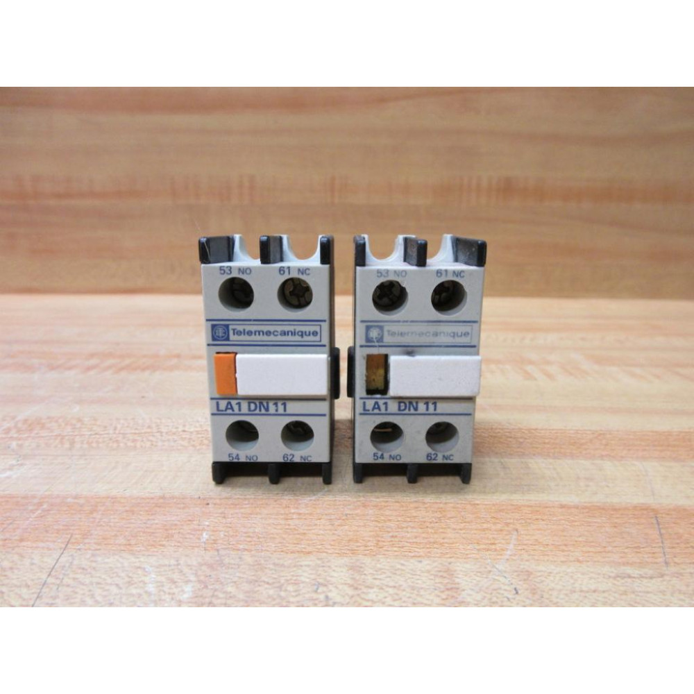 Schneider Telemecanique LA1-DN11 Auxiliary Contact (Pack of 2) - Used