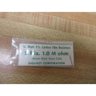 Digi-Key 1.0 OHM- 1.0 M OHM-14W-5 Film Resistors 10OHM10MOHM14W5 (Pack of 113)