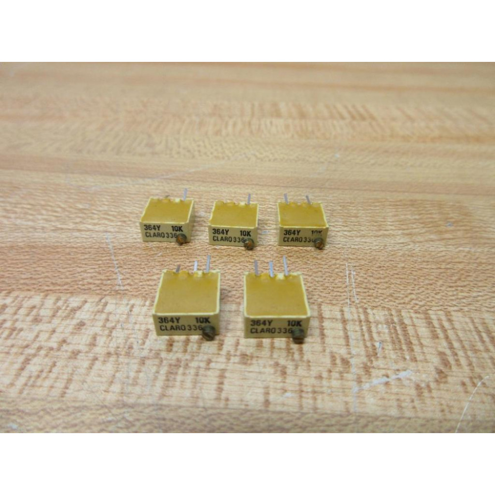 Clarostat 364Y10K Trimmer Potentiometer (Pack of 5) - New No Box