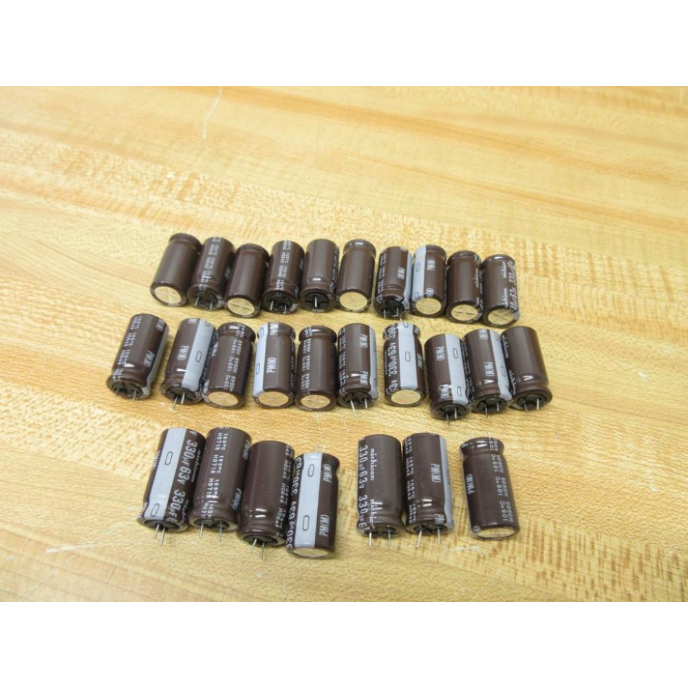 Nichicon 330UF63V Electrolytic Capacitor (Pack of 27) - New No Box