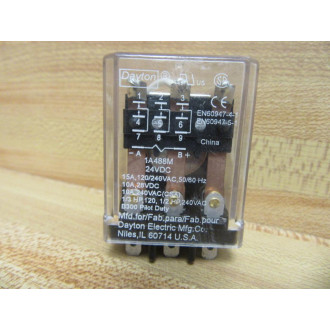 Dayton 1A488M-24VDC Relay 1A488M-24 - Used
