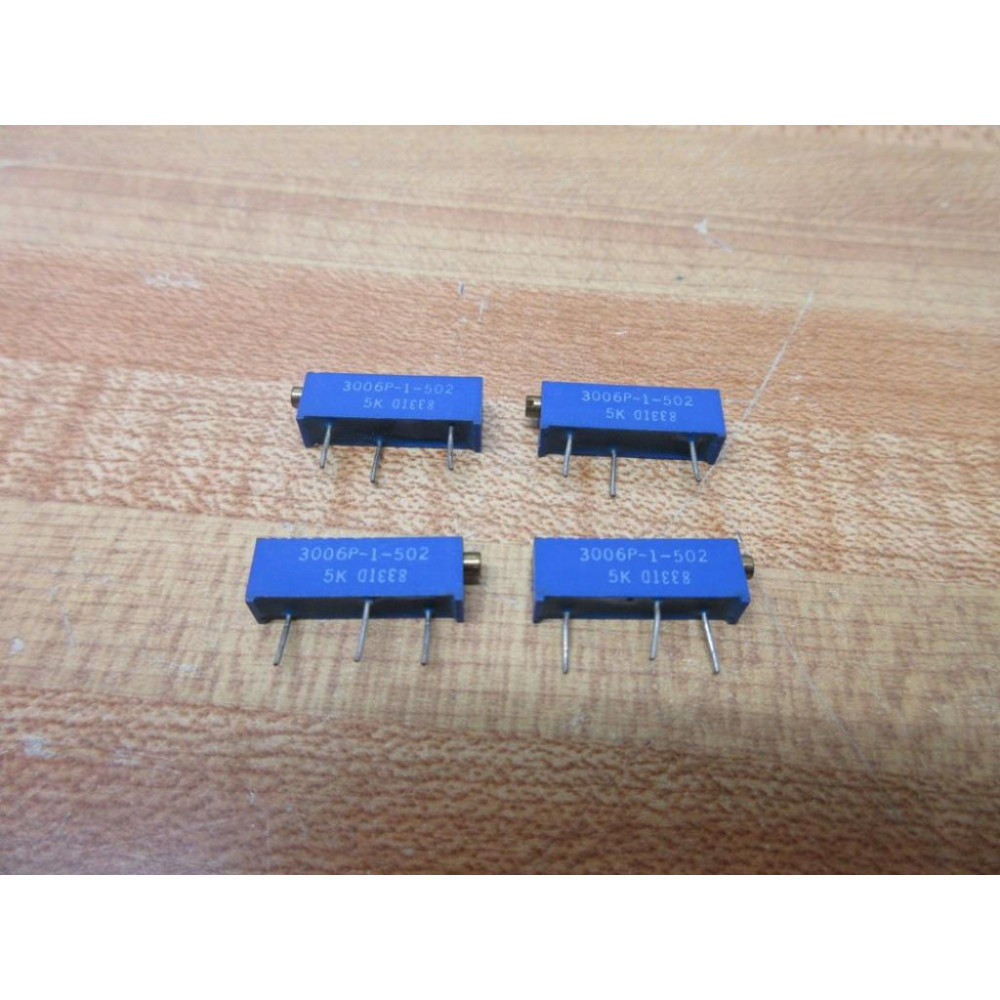 Bourns 3006P-1-502 Trimmer Potentiometer 3006P1502 (Pack of 4) - New No Box