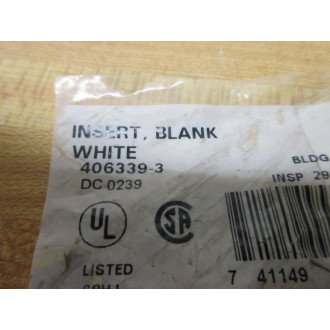 AMP 406339-3 Insert Bank 4063393 (Pack of 6) - New No Box