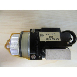 General Electric CR104D122 Push Button Switch WO Bulb
