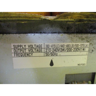 Fanuc A80L-0026-0040 Tokuden Sangyou Transformer T134T0109 - Used