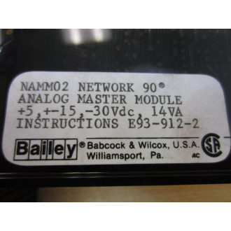 ABB Bailey NAMM02 Network 90 Analog Master Module - Used