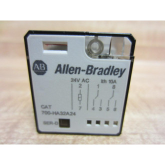 Allen Bradley 700-HA32A24 Relay 700HA32A24 Series D (Pack of 2) - Used