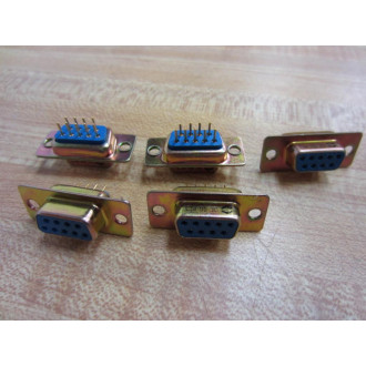 SPC DE-9S-PCS Nine Pin Connectors DE9SPCS (Pack of 5) - New No Box