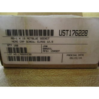 M6-1 X 16 Hex Cap Screw (Pack of 100)