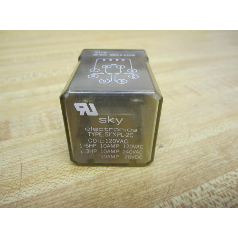 Sky Electronics SKKPL-2C Relay SKKPL-2C-120VAC - New No Box