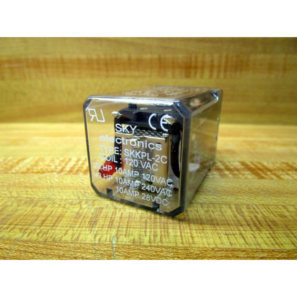 Sky Electronics SKKPL-2C Relay SKKPL-2C-120VAC 120VAC - New No Box