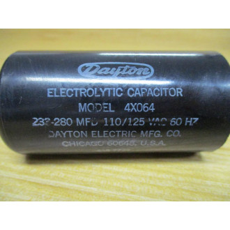 Dayton 4X064 233-280MFD Electrolytic Capacitor - Used