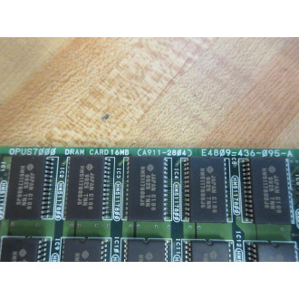 Okuma E4809-436-095-A OPUS7000 DRAM Card,16MB A911-2804 - Used