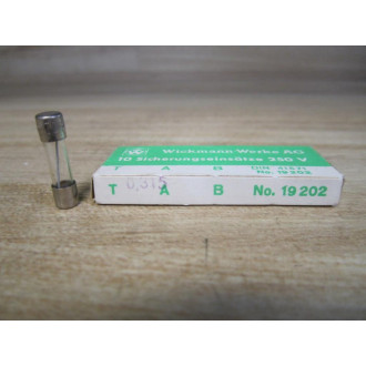 Wickmann 19202-0.315A Littelfuse Fuse T 0.315A 250V Wirewound (Pack of 10)