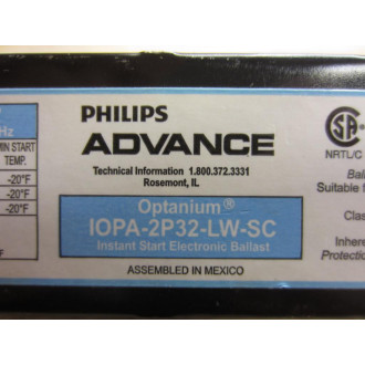 Philips IOPA-2P32-LW-SC Ballast IOPA2P32LWSC - New No Box