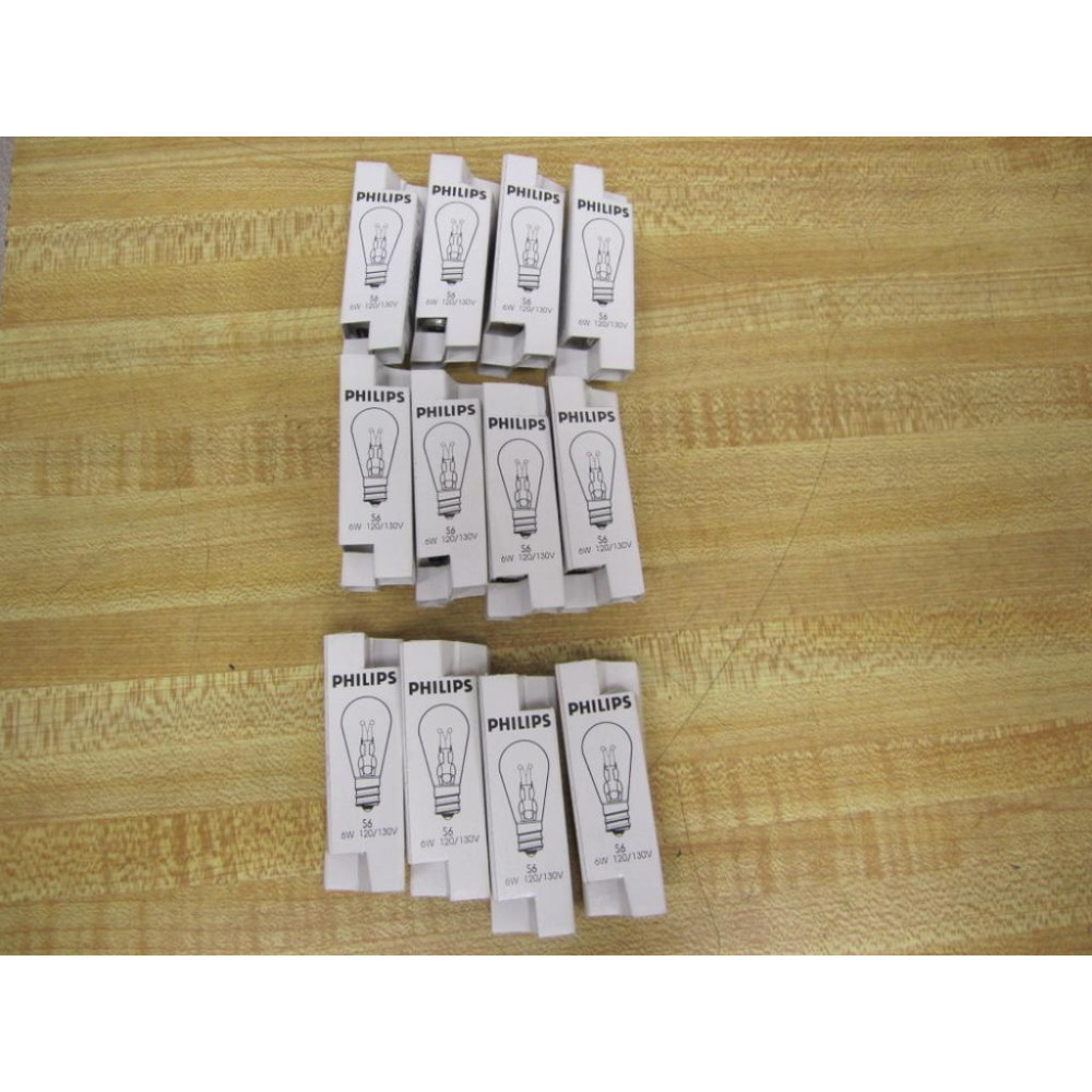 Philips S6 Miniature Light Bulb 6 Watt 120-130 V