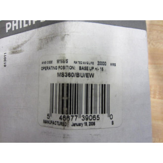Philips MS360BUEW MS360BUEW Metal Halide Lamp 360W ED-37