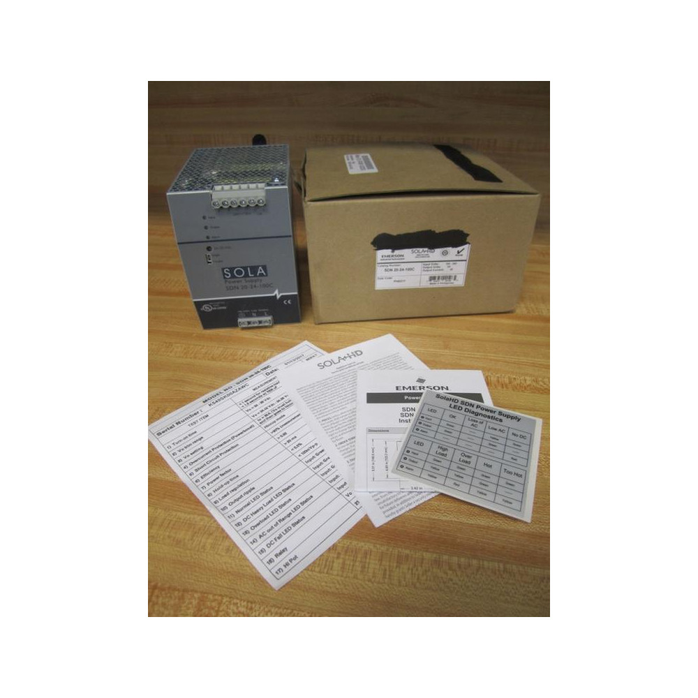 Emerson SDN 20-24-100C Sola Power Supply SDN2024100C