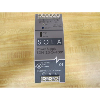 Emerson SDN 2.5-24-100P Sola Power Supply SDN2524100P - New No Box